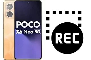 Capture vidéo écran dans Xiaomi Poco X6 Neo