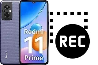 Capture vidéo écran dans Xiaomi Redmi 11 Prime