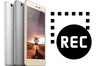 Capture vidéo écran dans Xiaomi Redmi 3