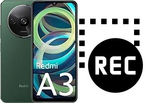 Capture vidéo écran dans Xiaomi Redmi A3 Pro