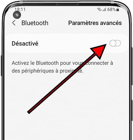 Activer le Bluetooth sur Samsung Galaxy