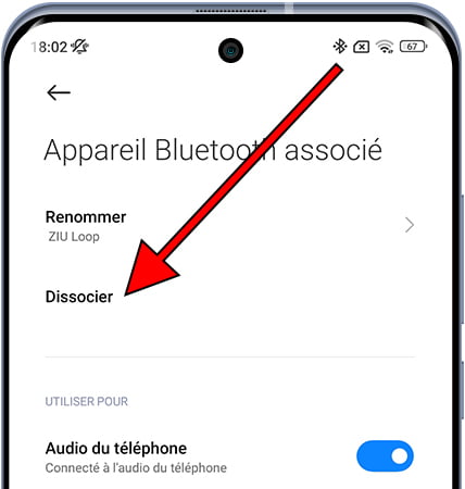 Désynchroniser un appareil Bluetooth sur Xiaomi