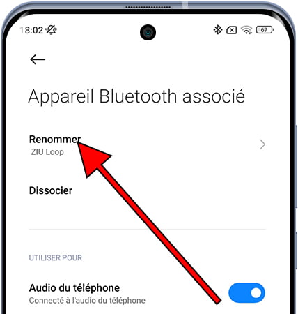 Changer le nom de l'appareil Bluetooth sur Xiaomi