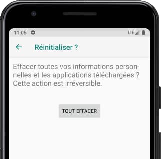 Tout effacer Android
