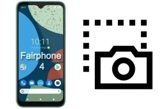 Capture d’écran sur Fairphone 4