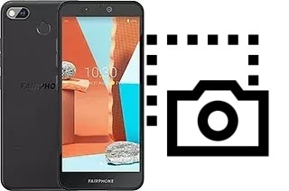 Capture d’écran sur Fairphone 3+