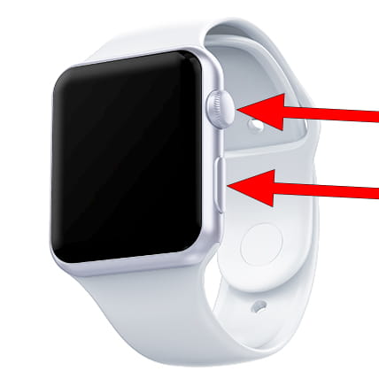 Appuyez sur les boutons Apple Watch