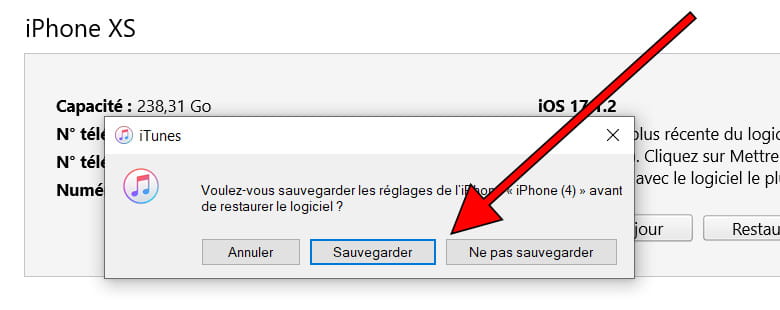 Sauvegarder l'iPhone 16 Pro Max