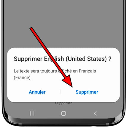 Confirmar quitar idiomas Android