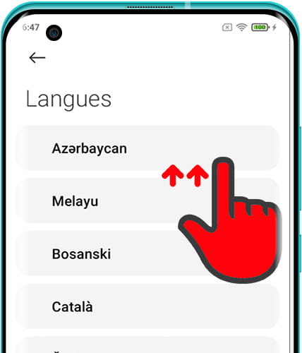 Liste des langues Xiaomi