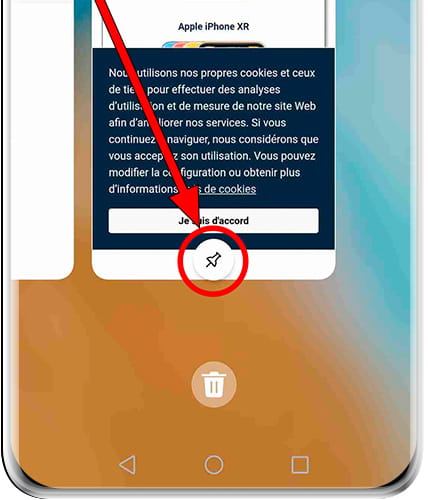 Paramètres de l'application Android