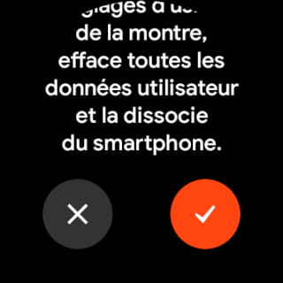 Déconnectez et réinitialisez Wear OS