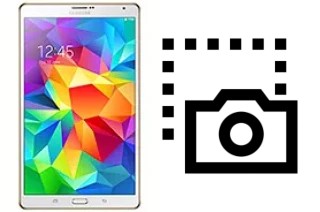 Capture d’écran sur Samsung Galaxy Tab S 8.4