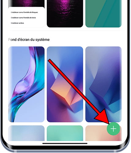 Ajouter un fond d'écran sur Xiaomi