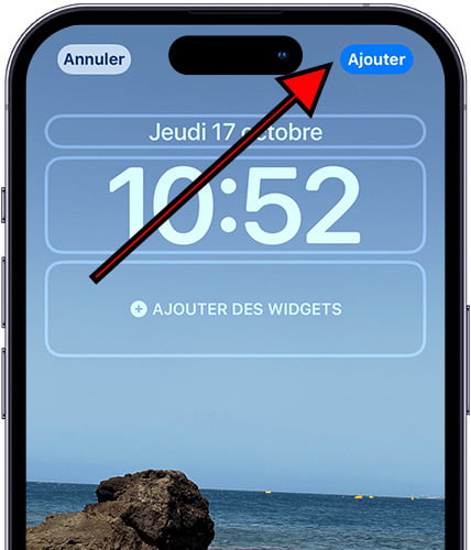 Ajouter un fond iPhone