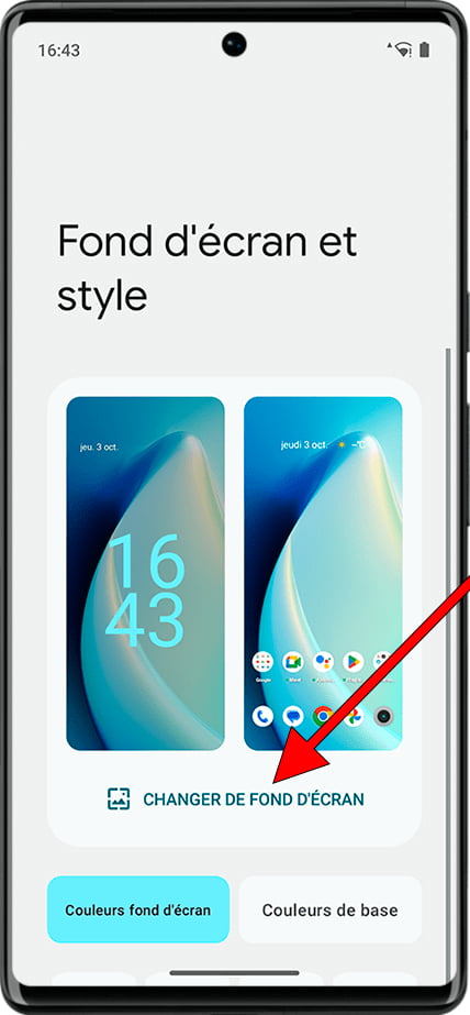Changer le fond d'écran sur Android