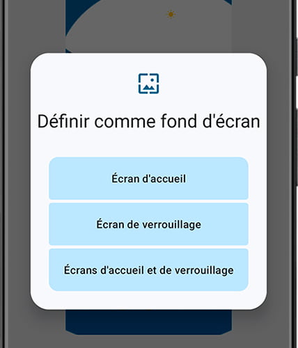 Choisir un fond d'écran sur Android