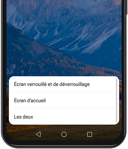 Définir le fond d'écran Huawei