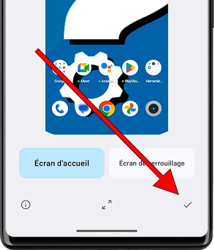 Terminez de changer le fond d'écran sur Android