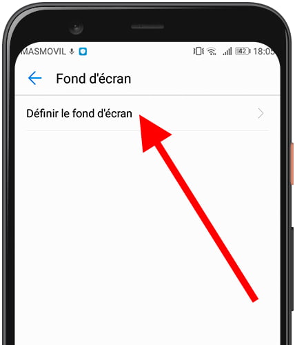 Définir le fond d'écran Huawei