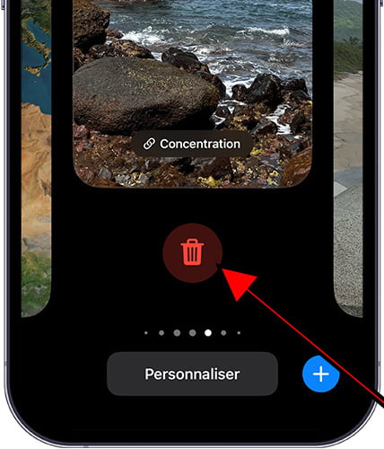 Supprimer le fond d'écran de l'iPhone