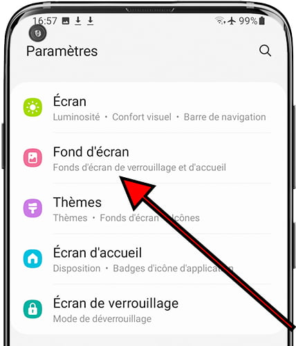 Parametres / Fondos Samsung