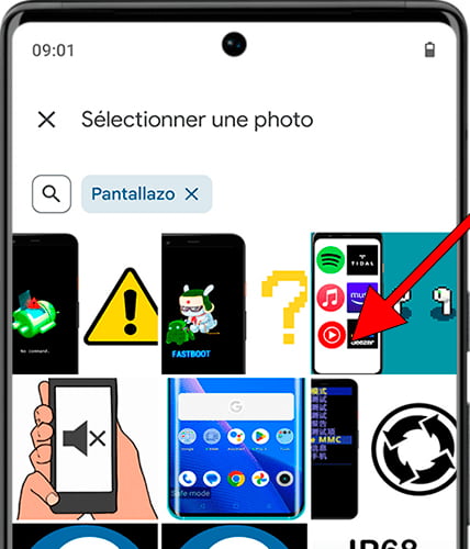 Sélectionnez une photo de fond d'écran Android