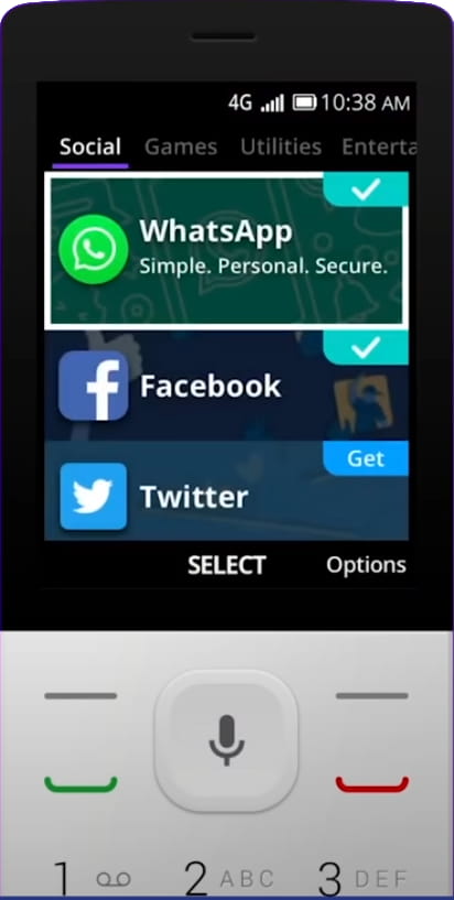 KaiOS Store WhatsApp