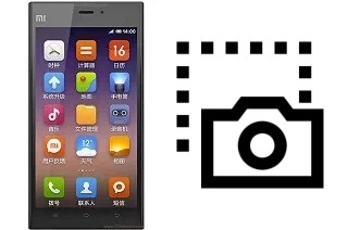 Capture d’écran sur Xiaomi Mi 3
