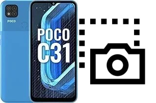 Capture d’écran sur Xiaomi Poco C31