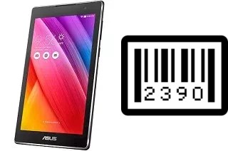 Comment voir le numéro de série sur Asus Zenpad C 7.0 Z170MG