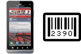 Comment voir le numéro de série sur Motorola MILESTONE 3 XT860