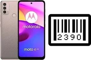 Comment voir le numéro de série sur Motorola Moto E40