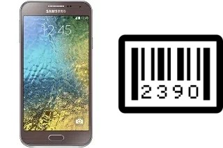 Comment voir le numéro de série sur Samsung Galaxy E5