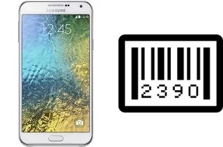 Comment voir le numéro de série sur Samsung Galaxy E7