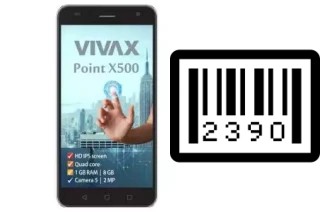 Comment voir le numéro de série sur Vivax Point X500