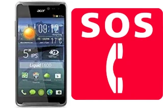 Appels d'urgence sur Acer Liquid E600