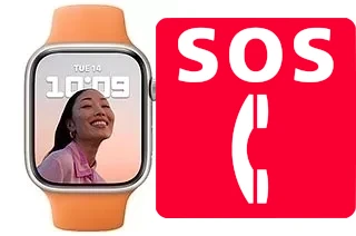 Appels d'urgence sur Apple Watch Series 7 Aluminum