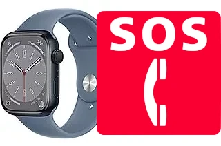 Appels d'urgence sur Apple Watch Series 8 Aluminum