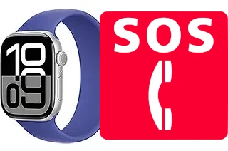 Appels d'urgence sur Apple Watch Series 10 Aluminum