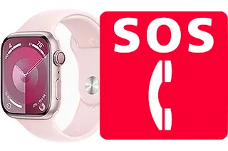 Appels d'urgence sur Apple Watch Series 9 Aluminum