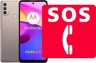 Appels d'urgence sur Motorola Moto E40