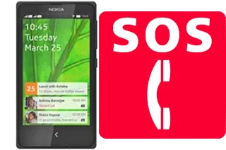 Appels d'urgence sur Nokia X+