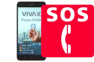 Appels d'urgence sur Vivax Point X500