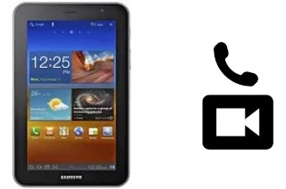 Passez des appels vidéo avec un Samsung P6200 Galaxy Tab 7.0 Plus