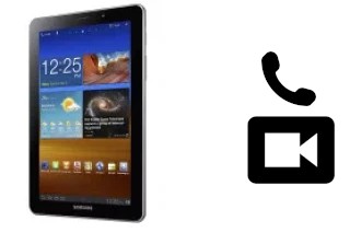 Passez des appels vidéo avec un Samsung P6800 Galaxy Tab 7.7