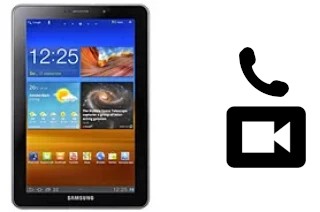 Passez des appels vidéo avec un Samsung P6810 Galaxy Tab 7.7