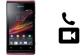 Passez des appels vidéo avec un Sony Xperia E