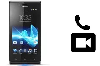 Passez des appels vidéo avec un Sony Xperia J