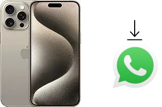 Comment installer WhatsApp dans un Apple iPhone 15 Pro Max